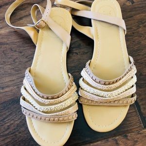 Womens Tan Jack Rogers Sandals Size 9